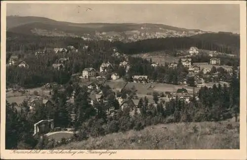 Postcard Krummhübel Karpacz Stadt 1930