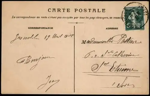 CPA Grenoble La Grande-Chartreuse, Entrée du Couvent 1908