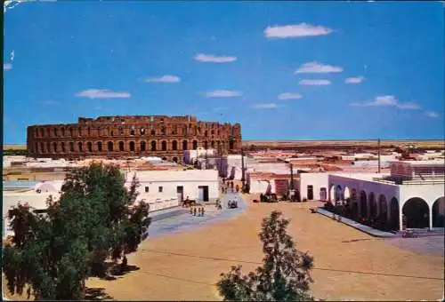 Postcard Tunesien TUNESIEN EL DJEM Vue générale Le Colisée 1965
