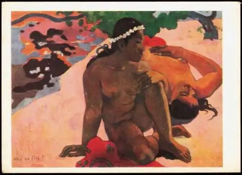 Künstlerkarte Поль Гоген (1848-1903) Paul Gauguin Eh quoi, tu es jalouse? 1969