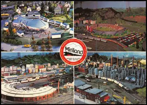 Wengen Modelleisenbahnschau Miniland Modellbahntisch (Mehrbildkarte) 1980