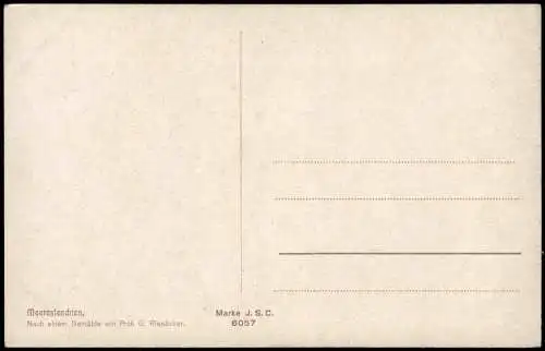 Ansichtskarte  Künstlerkarte Erotik Frau "Meeresleuchten" 1915