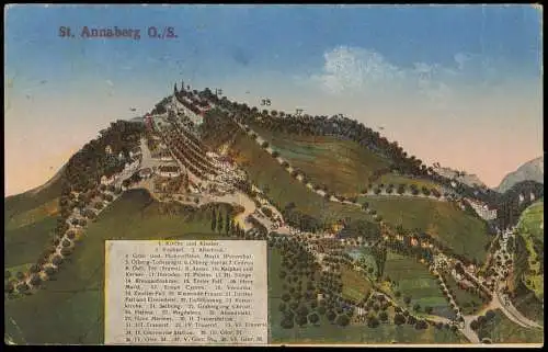 St. Annaberg Góra Świętej Anny Ortsbeschreibung Oberschlesien 1914