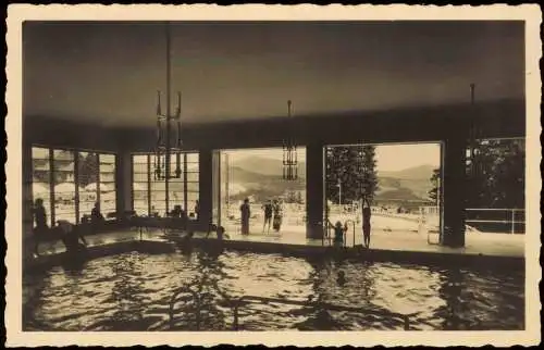 Ansichtskarte Semmering Südbahnhotel - Hallenbad, Innen 1941