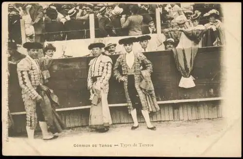 Ansichtskarte  Stierkampf CORRIDA DE TOROS Types de Toreros Spain Spanien 1904
