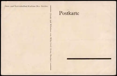 Postcard Bad Kudowa Kudowa-Zdrój Anlagen am Kurhotel ,,Fürstenhof" 1928