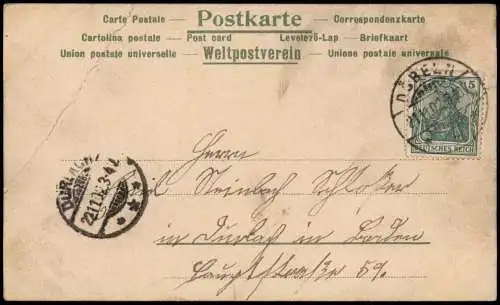 Ansichtskarte  Künstlerkarten Skatspiel Männer Skat Mondlandschaft 1910