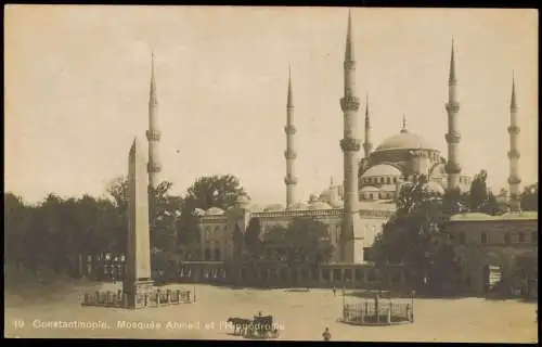 Istanbul Konstantinopel | Constantinople Mosquée Ahmed et l'Hippodrome 1918
