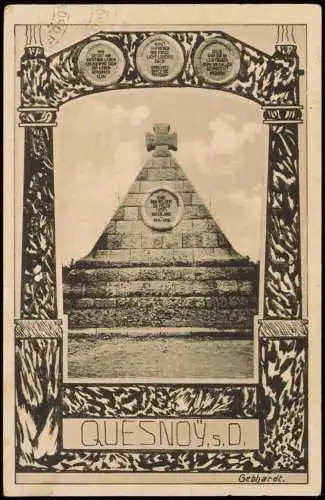 CPA Le Quesnoy Militaria WK1 Kriegerdenkmal 1917