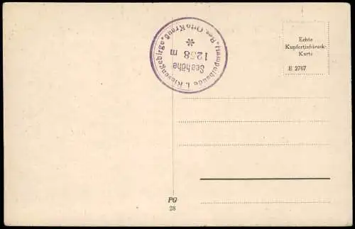 Postcard Krummhübel Karpacz Schlingelbaude 1928