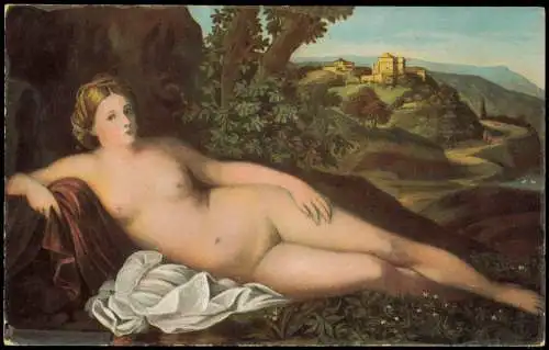 Ansichtskarte  Erotik (Nackt - Nude) Ruhende Venus. Dresden Palma vecchio 1913