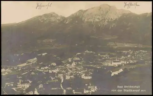 Ansichtskarte Bad Reichenhall von der Stadtkanzel aus. 1927