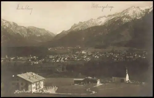 Ansichtskarte Bad Reichenhall Blick vom Alpenhotel Fuchs 1926