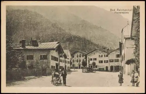 Ansichtskarte Bad Reichenhall Floriansplatz 1918