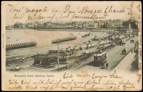 Postcard Buenos Aires Margate Tram Straßenbahn 1902