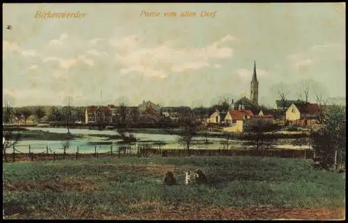 Ansichtskarte Birkenwerder Partie vom alten Dorf Bz. Potsdam 1909