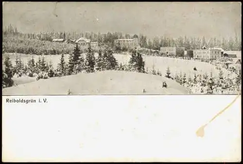 Ansichtskarte Bad Reiboldsgrün (Vogtland) Stadt im Winter 1912