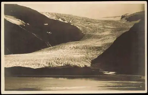 Norwegen Allgemein Svartisengletscher Fotokarte Norge Norway 1929