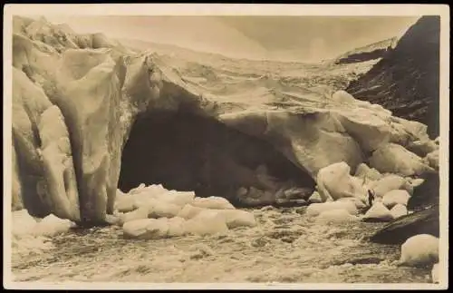 Norwegen Allgemein Svartisengletscher Bergsteiger - Fotokarte Norge Norway 1928