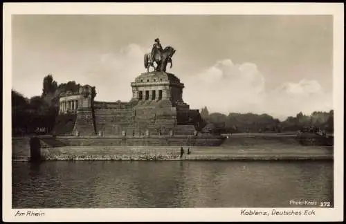 Ansichtskarte Koblenz Deutsches Eck - Fotokarte 1962