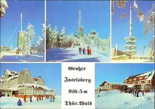 Ansichtskarte Brotterode Großer Inselberg / Inselsberg im Winter 1982