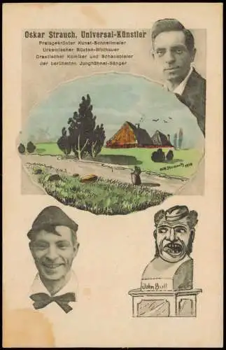 Oskar Strauch, Universal-Künstler Schausteller Komiker Schauspieler 1912