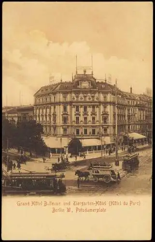 Tiergarten-Berlin Grand Hôtel Bellevue und Tiergarten-Hôtel 1911