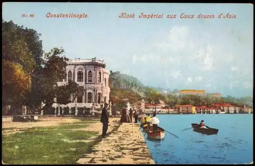 Istanbul Constantinople Kiosk Impérial aux Eaux douces d'Asie. 1913