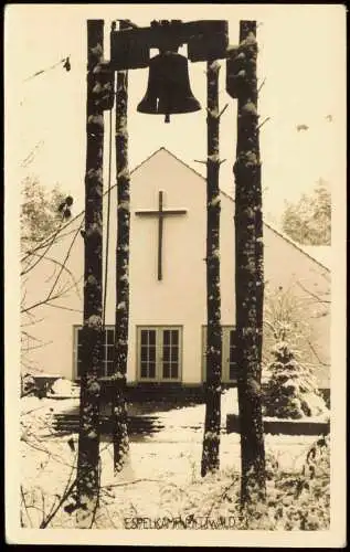 Ansichtskarte Espelkamp Kirche im Winter 1960