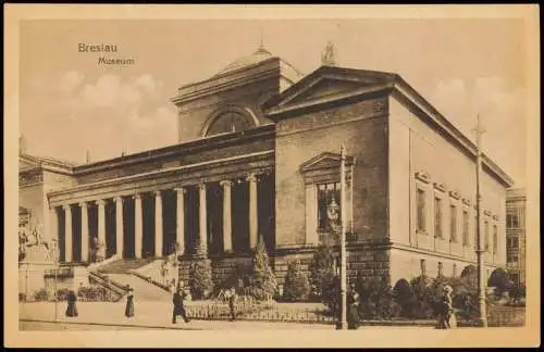 Postcard Breslau Wrocław Museum 1926