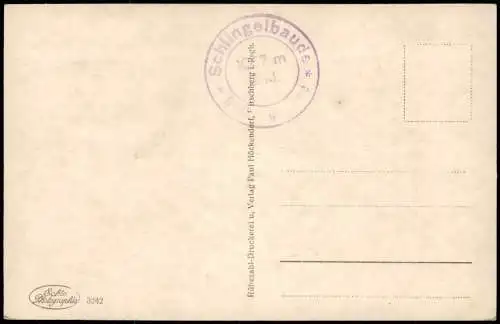 Postcard Krummhübel Karpacz Schlingelbaude, Landkarten AK 2 Bild 1930