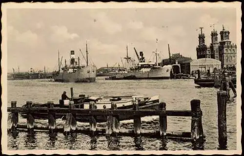 Postkaart Amsterdam Amsterdam Hafen, Dampfer 1935