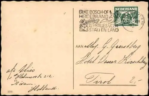 Postkaart Amsterdam Amsterdam Hafen, Dampfer 1935
