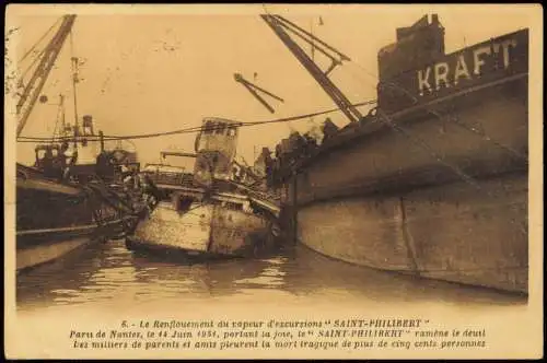 CPA Saint-Philibert Schiffe Hafen 1931