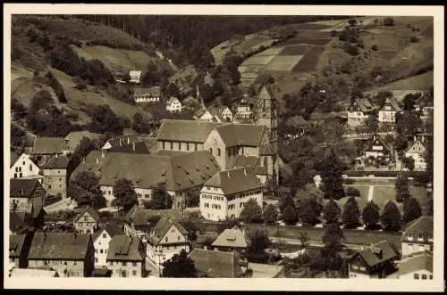 Ansichtskarte Alpirsbach Stadtpartie 1955