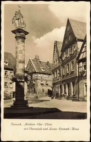 Ansichtskarte Kronach Melchior-Otto-Platz 1954