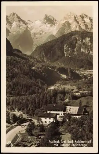 Ansichtskarte Bad Reichenhall Landesgrenze Alpengasthof Melleck 1953