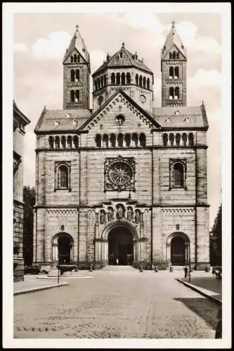 Ansichtskarte Speyer Domportal 1953