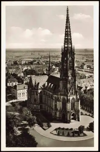 Ansichtskarte Speyer Blick über die Gedächtniskirche 1956