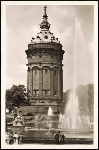 Ansichtskarte Mannheim Wasserturm 1961