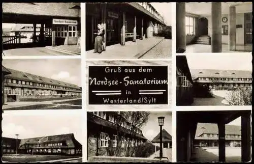 Ansichtskarte Westerland-Sylt Nordsee-Sanatorium Mehrbild AK 1963