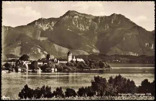 Ansichtskarte Prien Abtei Frauenwörth (Chiemsee) 1956