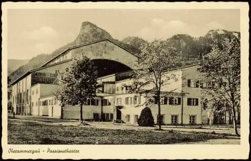 Ansichtskarte Oberammergau Passionstheater Passionsspielhaus 1952