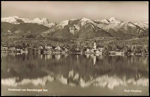 Ansichtskarte Seeshaupt Blick auf die Stadt 1957