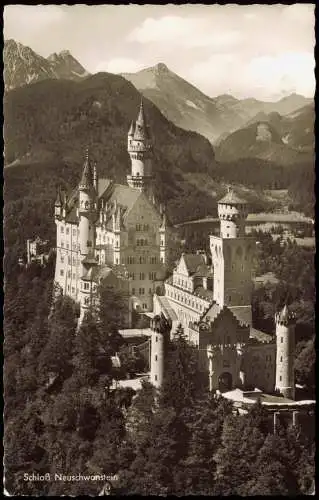 Ansichtskarte Schwangau Schloss Neuschwanstein 1957