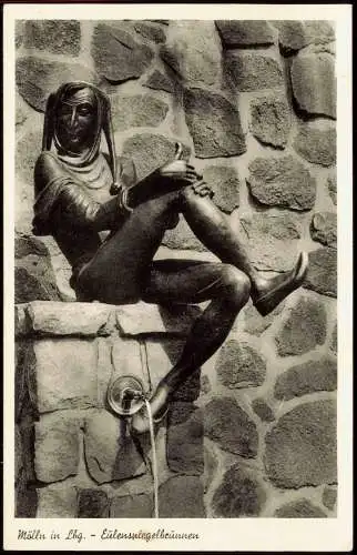 Ansichtskarte Mölln (Schleswig-Holstein) Eulenspiegelbrunnen 1956