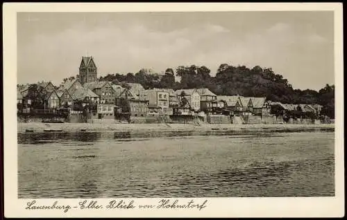 Ansichtskarte Lauenburg (Elbe) Blick von Hohnstorf 1940