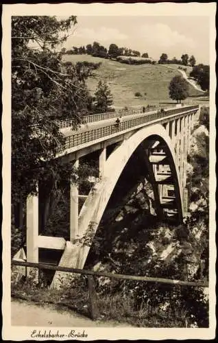 Ansichtskarte Rottenbuch Echelsbacher Brücke / Ammerhochbrücke 1959