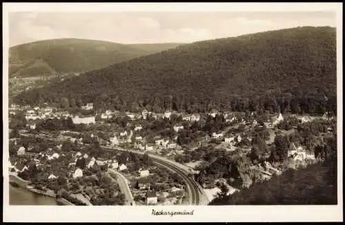 Ansichtskarte Neckargemünd Stadt, Bahnstrecke 1963