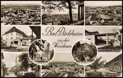Ansichtskarte Bad Dürkheim Stadt, Kurpark, Hotel - MB 1962